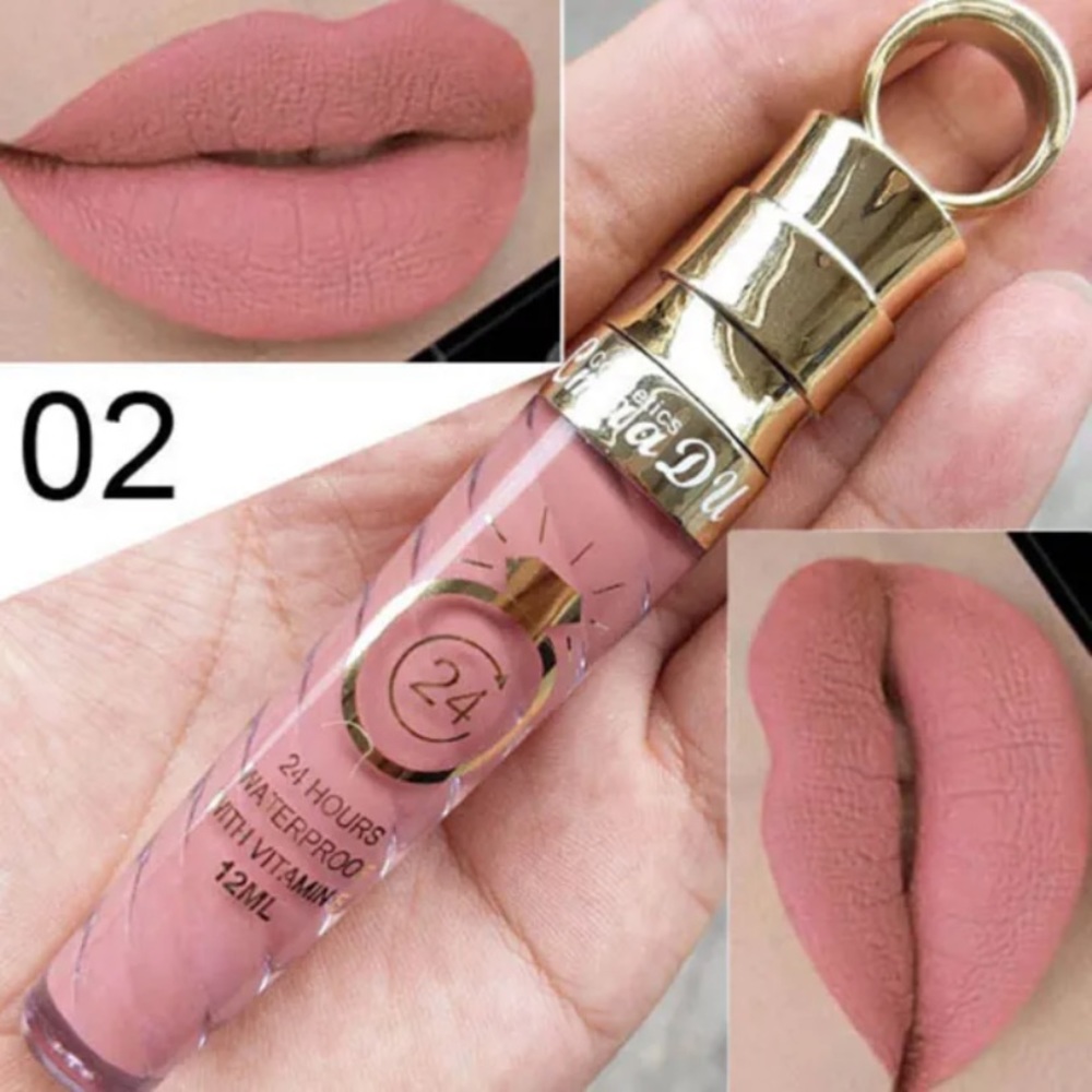 Make-up Matte Liquid Lipstick Long Lasting Waterproof Shimmer Lip Gloss Stick